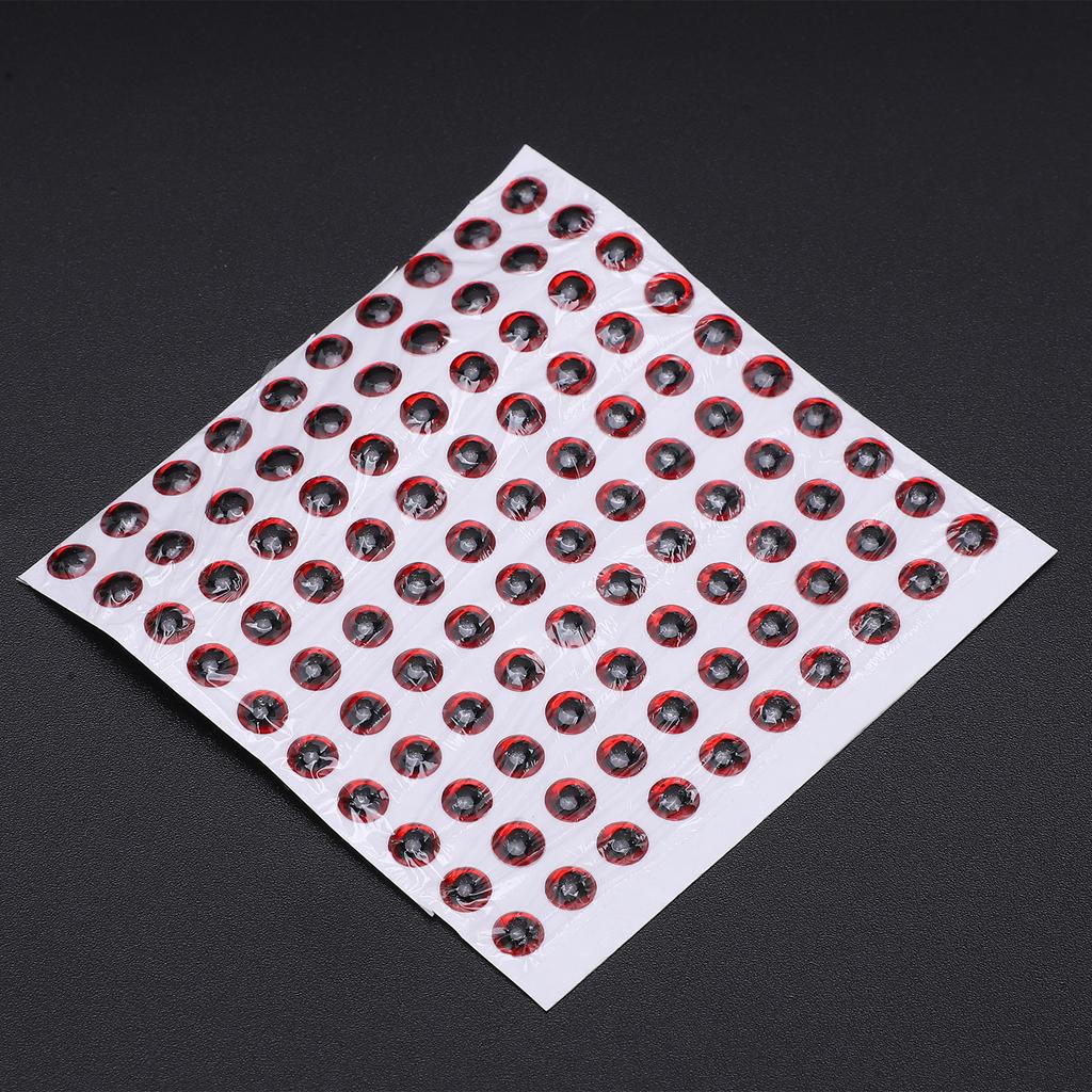 100 Stück Fischaugen 5mm   3D Rund Weich   Leicht Zart Angelköder Augen