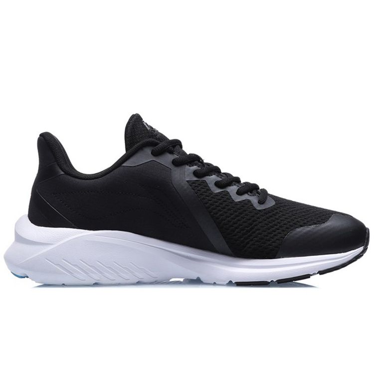 Li-Ning Shock Absorbing Non-Slip Durable Low-Top Running Shoes Men Sneakers Black White Blue ARHQ317-3