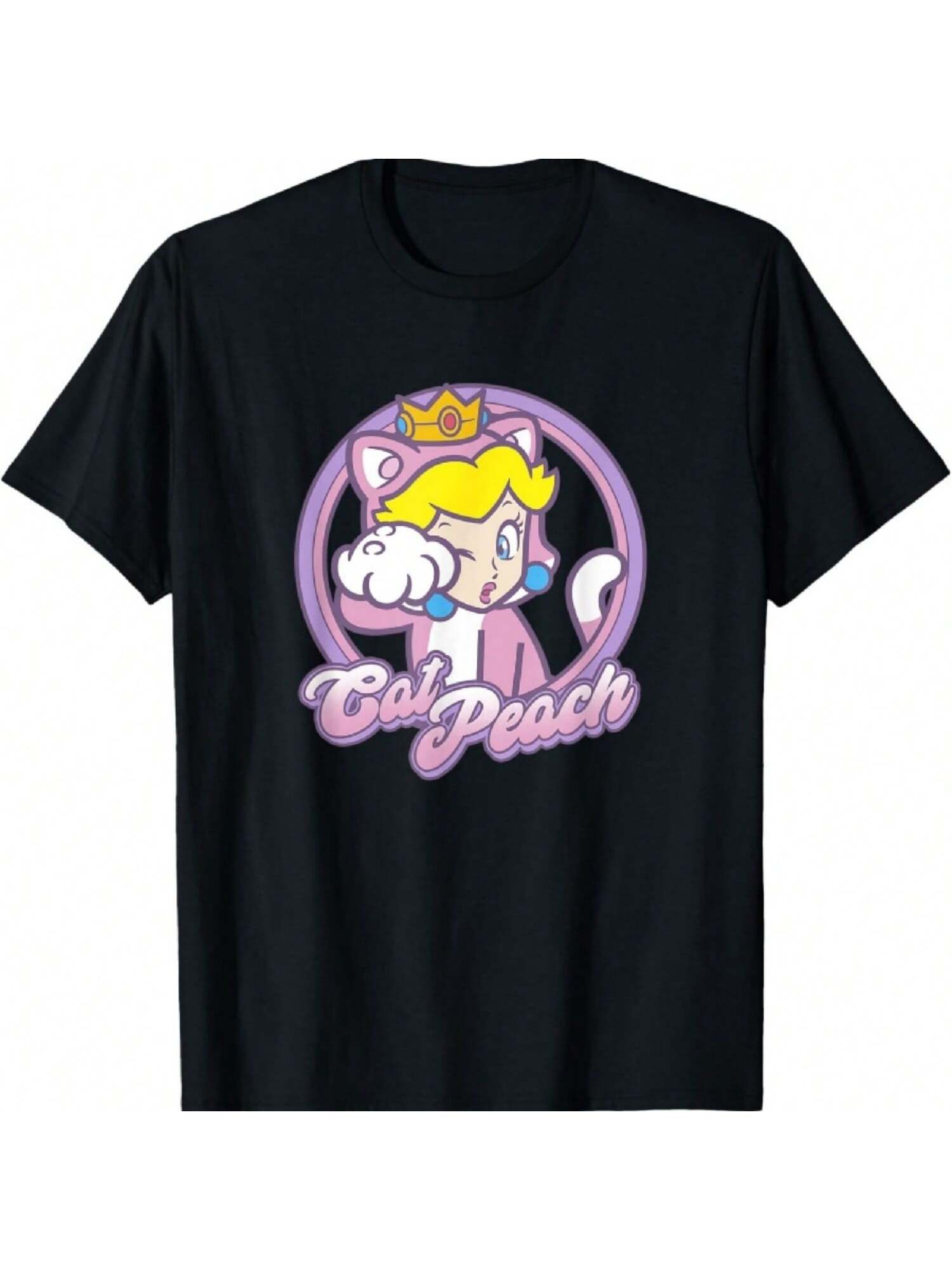 

Camiseta con estampado de la Princesa Peach Gato de la Furia de Bowser en 3D S