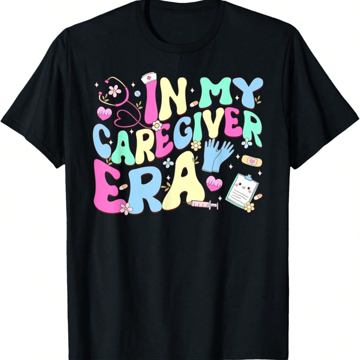 In My Caregiver Era Healthcare Worker Caregivers Day T-Shirt S разноцветный