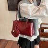 Retro Bag Women's Large-capacity New Autumn and Winter Oil Wax Leather Shoulder Underarm Bag Premium Commuter Bag