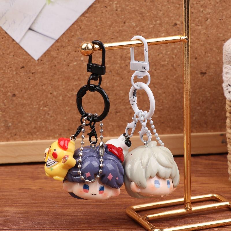 Love And Deepspace Anime Q Version Doll Pendant Keychain Mobile Ornament Backpack Decoration