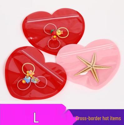 Herzförmiger selbstklebender Schmuck-Geschenkbeutel: Valentinstag-Beutel für Süßigkeiten oder kleine Geschenke
