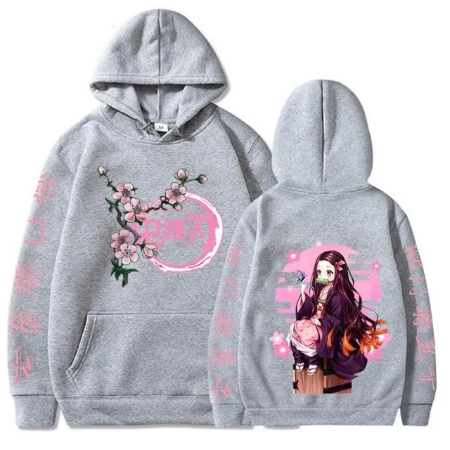 Demon Slayer Japanese Anime Hoodie Pullovers Men Women Sweatshirts Harajuku Print Tops Casual Fashion Streetwear Clothing Tops