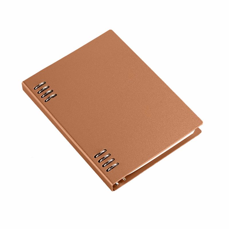 Custom Logo A5 Loose-Leaf Notebook - DIY Cover, High-Quality Printing, Lined Pages, Assorted Colors.