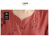 2026 Ethnic Style Tencel Linen Embroidery Women's Plus Size Summer Suit: Loose Slimming T-shirt + Pants Set