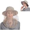 Cappello a Rete per la Testa, Cappello da Safari Cappello da Sole Cappello a Secchiello con Rete Nascosta