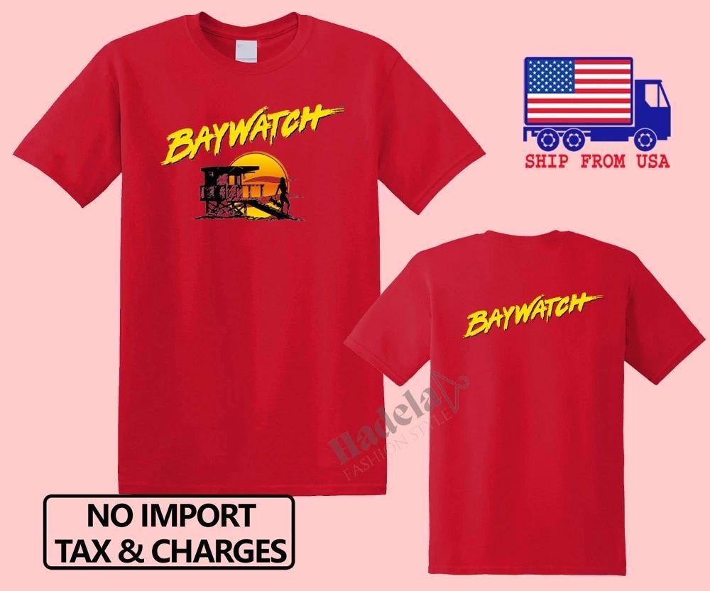 Baywatch Retro Tv Show Men s Red Size S-5XL XL