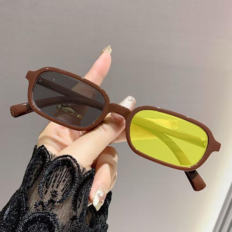 Fashion Small Printing Photochromic Myopia Glasses Women Men Night Vision Short Sight Eyewear with Yellow Lenses Minus Diopter