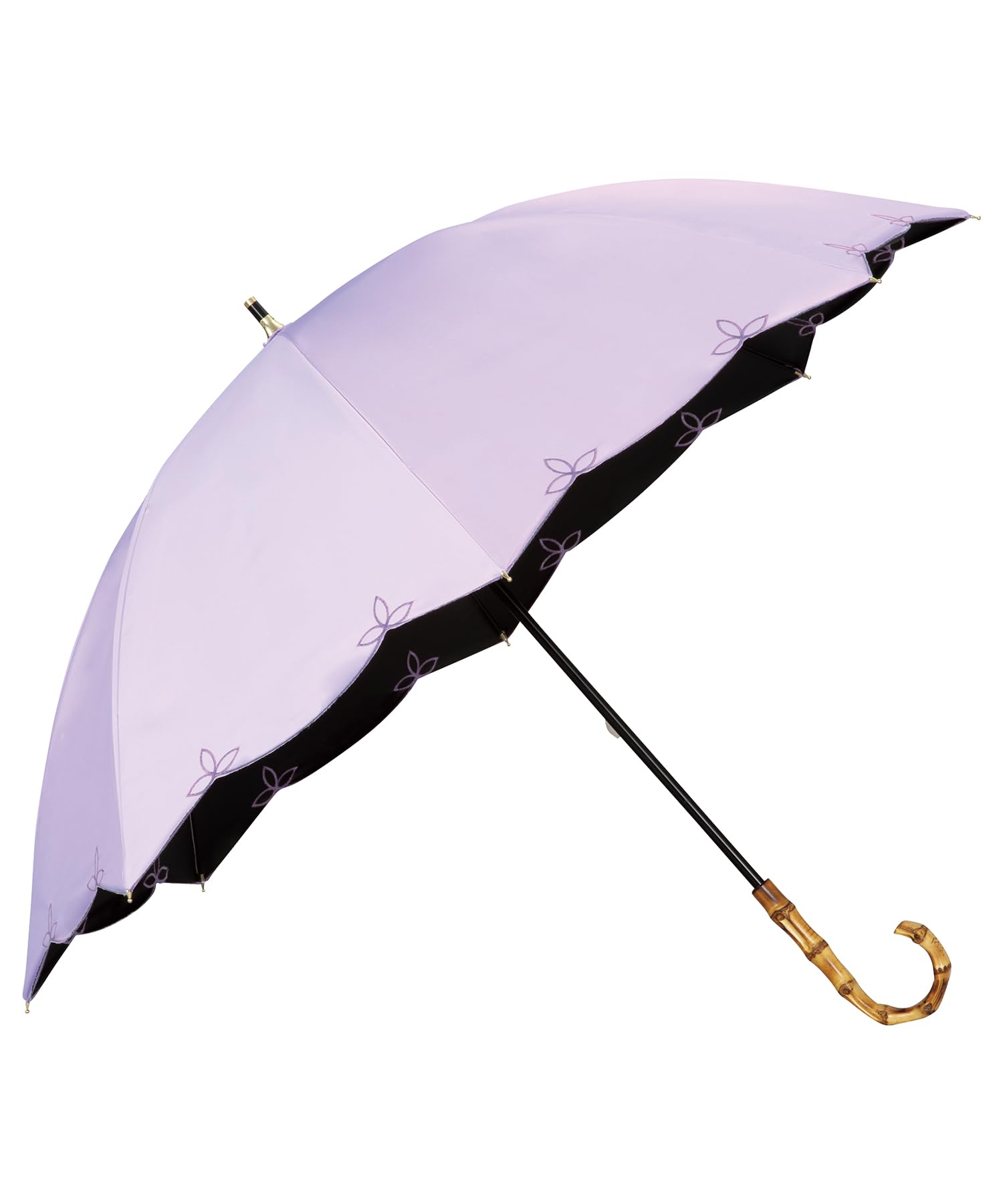 

Самый сильный зонтик UVO длинный вышитый гребешок свет блокирует скорость УФ-излучения как солнечный, так и дождливый 55 см дамы женщины бамбуковая ручка стильный милый [2024]