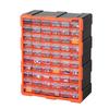 VEVOR 60-Drawer Storage Organizer, Plastic, Drawer Storage Cabinet for Garage Organization, Stackable Small Parts Organizer, Wall-Mounted Toolbox