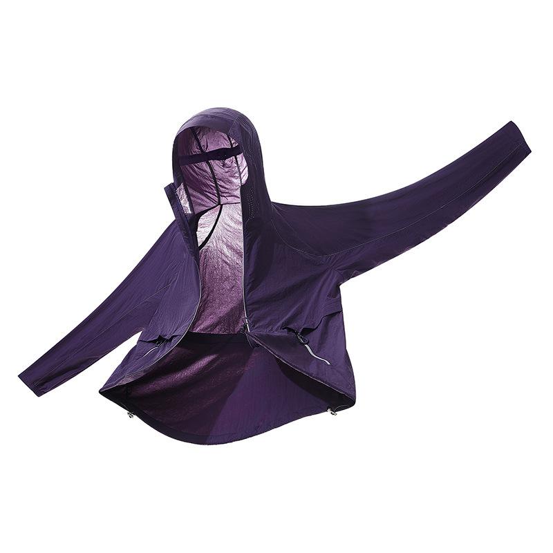 Outdoor light and thin sunscreen clothing women's UV protection breathable jacket sunscreen clothing sunshade spring and summer jacket women