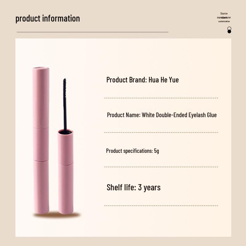 Dual-Ended Long-Lasting Waterproof Eyelash Glue & Mascara