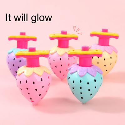 Material Safety LED Spinning Top with Launcher Multicolor Fingertip Spinner Mini Gyro