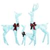 Reindeer Family Christmas Decoration White and Silver 201 LEDs