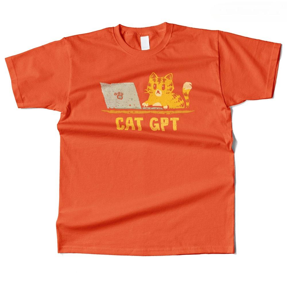 

Unisexs Cotton Cat GPT Graphic High Quality T Shirt Street Casual Style Tee for Unisex and WOMEN 3XL