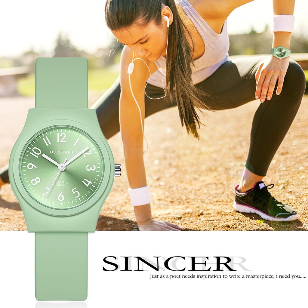 Silicone Watch Women Cute Waterproof Fashion Analog Quartz Watch Accessory - Birthday Christmas Children's Day Gift