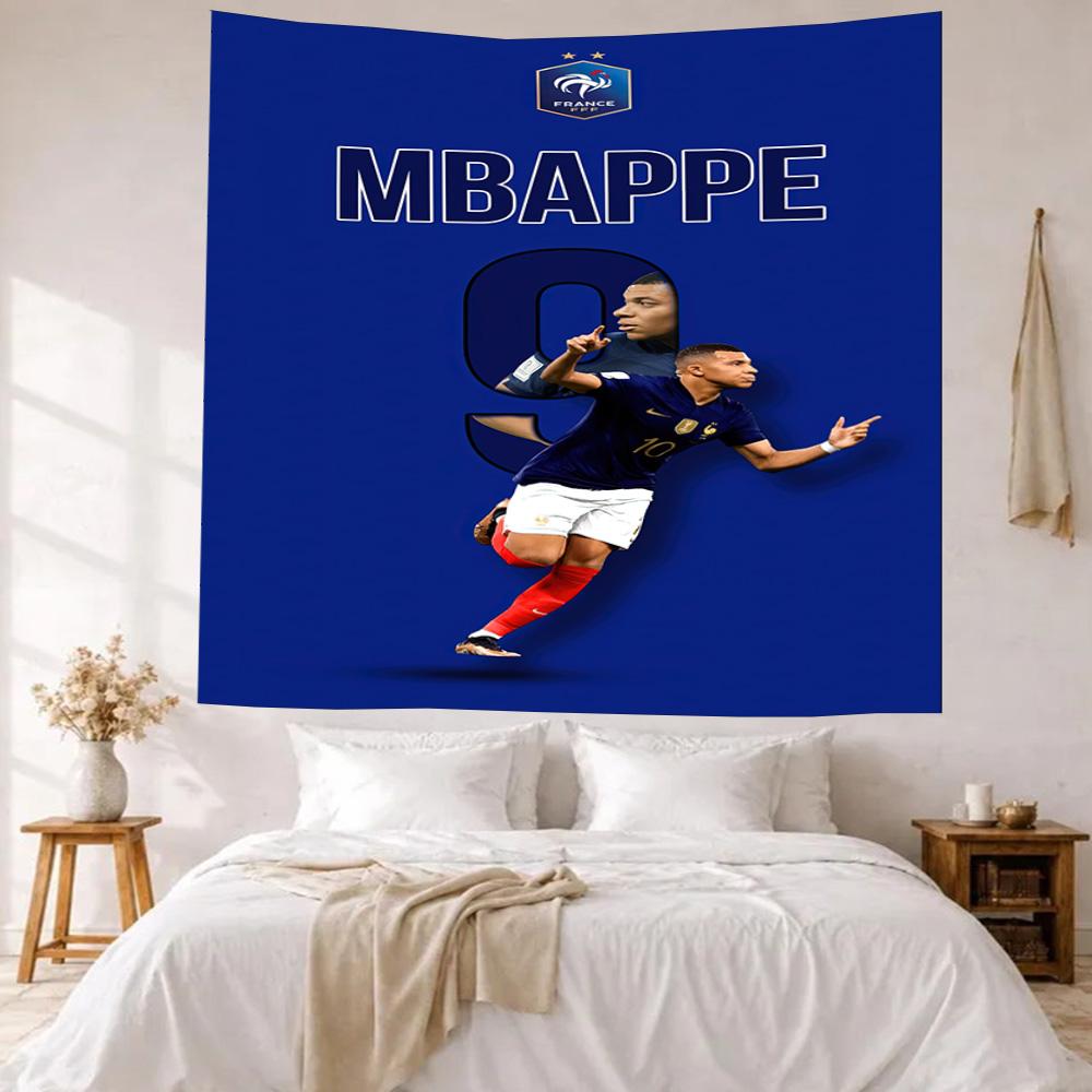Mbappe'S Style Wall Decor Tapestry Art For Pet Memorial Birthdaywedding Party Backdrop Family Gift