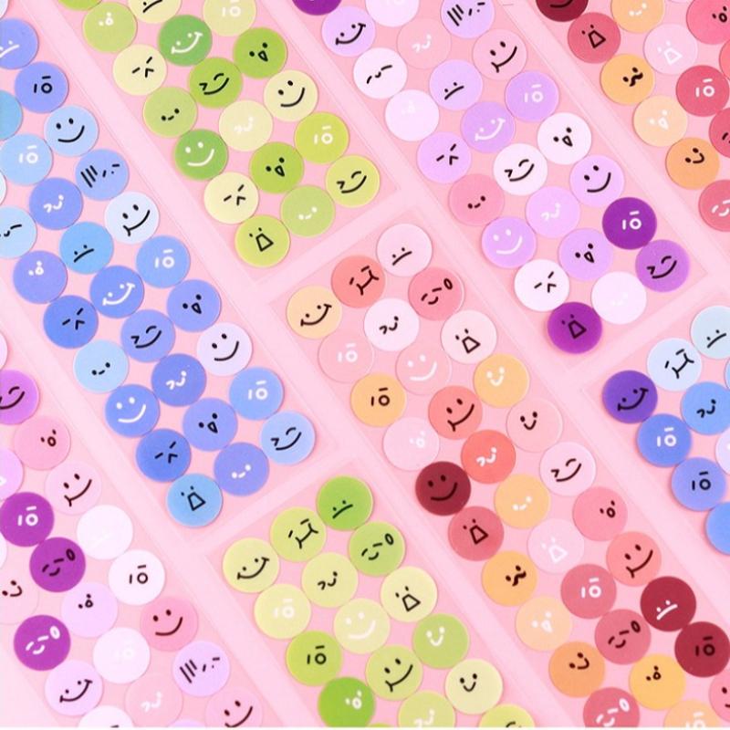 Waterproof Handbook Sticker Fenggu Card Label Sticker Children's Water Cup Mobile Phone Expression Sticker DIY Gift Kawaii