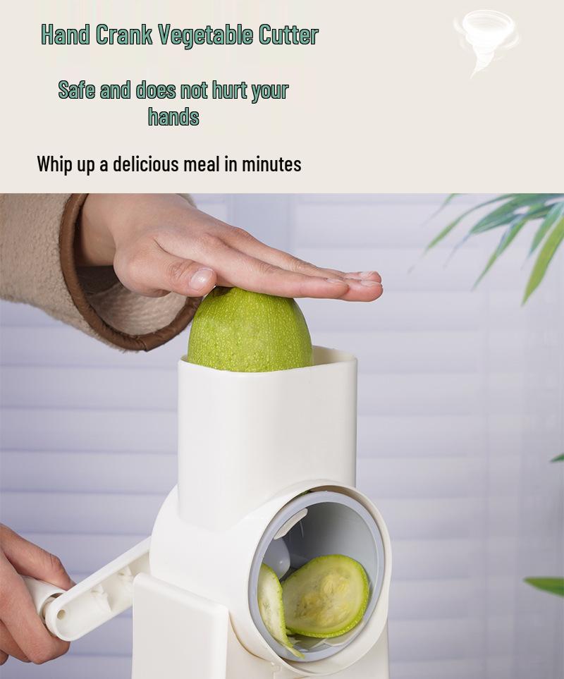 Multifunctional Hand-Cranked Vegetable Slicer & Grater 2025 Model