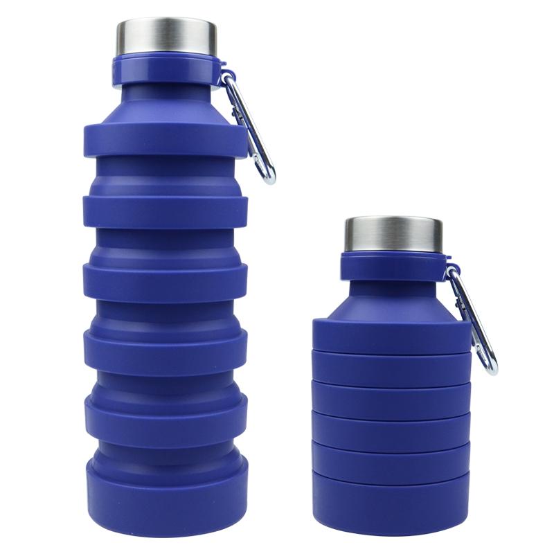 New Product Release 800ml Creative Silicone Folding Water Bottle Student Outdoor Sports Water Bottle With Large Capacity