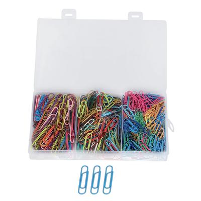 525Pcs Colored Paper Clips Premium Material Durable Rustproof Wide Application Paperclips for Home Office School