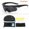 Taktische Brille CS Airsoft Winddicht Armee Schießen Polarisierte Brille HD 3 Linsen Motorrad Radfahren Outdoor Sichere Brille