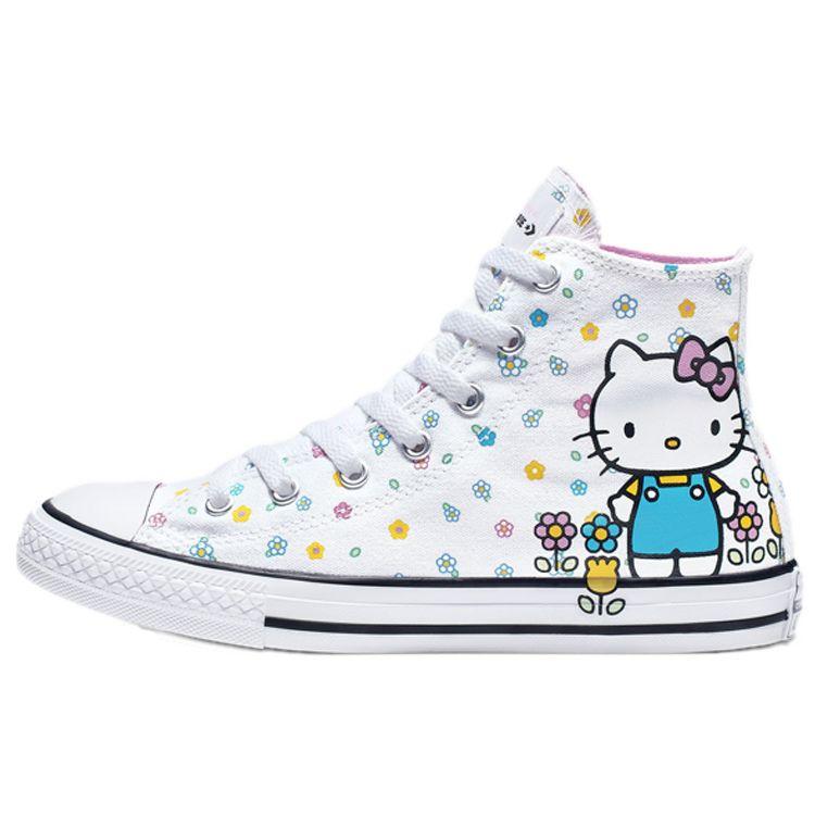Converse Chuck Taylor All Star Comfortable Versatile Fashion Durable Lightweight High-Top Canvas Shoes Women Sneaker White 664634F