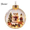 Seasonal Home Decor Ornaments 3D Christmas Animal Faux Crystal Ball Ornament, Lighted Acrylic Hanging Unique Holiday Gift Souvenirs with Hedgehog