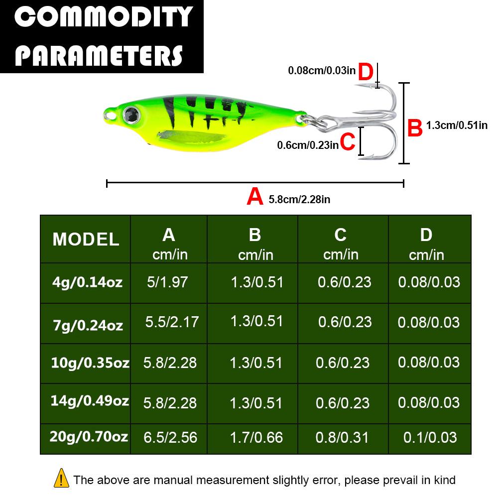 FTK 1 stücke Neue Erfindung Einsetzbarer Leuchtstab Vibrierender Angeljig 5g-20g, Eisfischköder Angelköder Leuchtender Köder Spinnfischköder