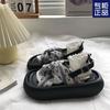 Black Platform with Skirt Sandals Women's New Spring French Fairy Style Roman Shoes