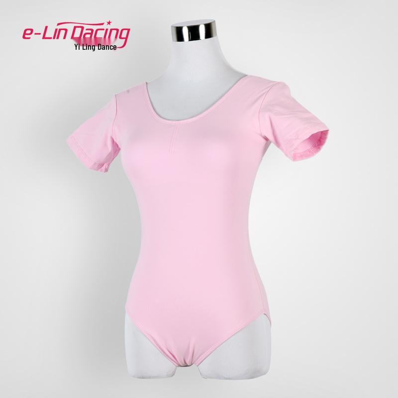 

Женский и детский костюм для балетных/гимнастических тренировок для лета M розовый