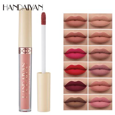 Rossetto antiaderente a lunga durata da 2,5 ml Velluto opaco 12 colori Rossetto liquido Lucidalabbra Smalto labbra
