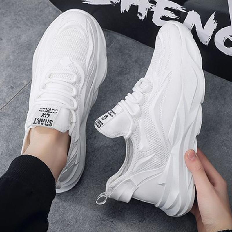 Summer Men's Sneakers Tennis Shoes High Quality Thick Sole Sports Shoes Lightweight Casual Shoes Non-Slip Zapatillas De Hombre