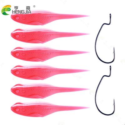 6pcs/set Sinking and Topwater Tadpole Frog Soft Bait 10g 13g Bionic Artificial Rubber Fishing Lure Swimbait Wobblers Tackle