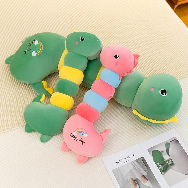 Cute Long Neck Dinosaur Plush Pillow With Pp Cotton Filling For Kids And Teens