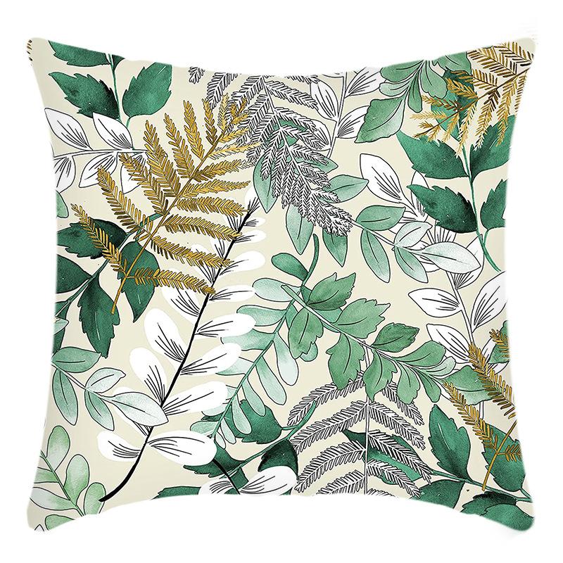 

Новое Зеленое Растение Кокос Суккулент Принт Принт Подушка Чехол для Домашнего Дивана 45 * 45Cm pillowcase