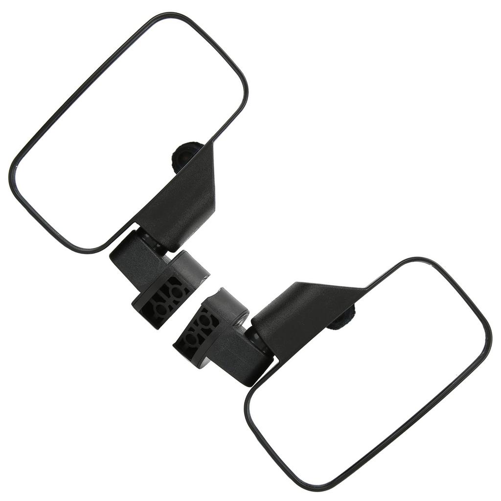 1.75in 2in Rear View Mirror Side Mirrors Replacement For Polaris RZR UTV AVT Roll Bar Black