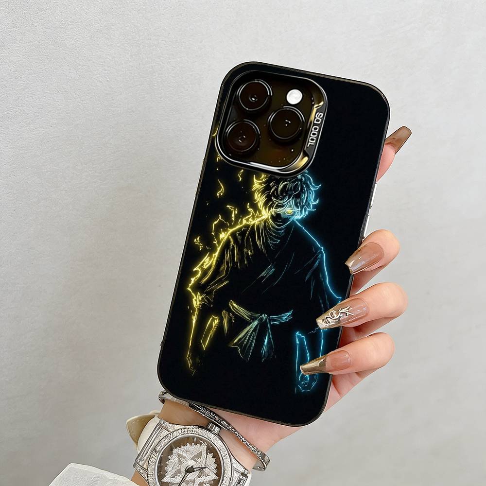 

Gabimaru Phone Case For iPhone 17,16,15,14,13,12,11 Plus,Pro Max,XS,Colored Silver Plated Inside Cover iPhone15ProMax