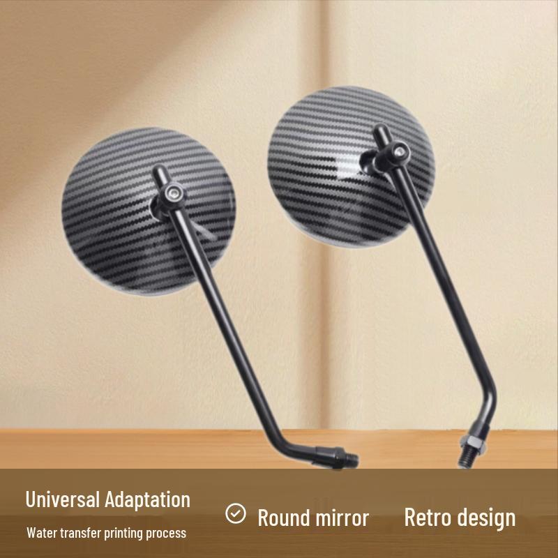 Universal Retro Electric Motorcycle Rearview Mirror Water Transfer