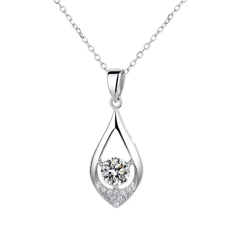 Teardrop Pear Shape Pendant Clavicle Necklace