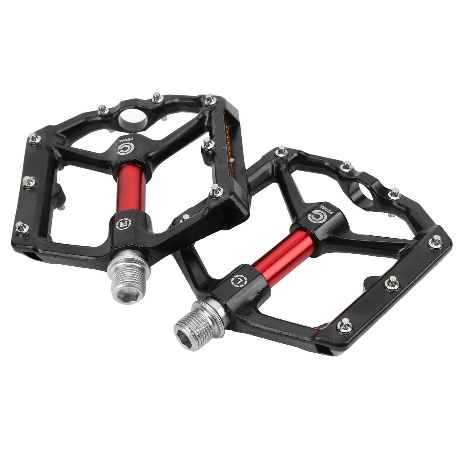 Pedali da Bici da Strada Resistenti con Cuscinetti e Riflettore Lega di Alluminio CNC Accessori per Bicicletta