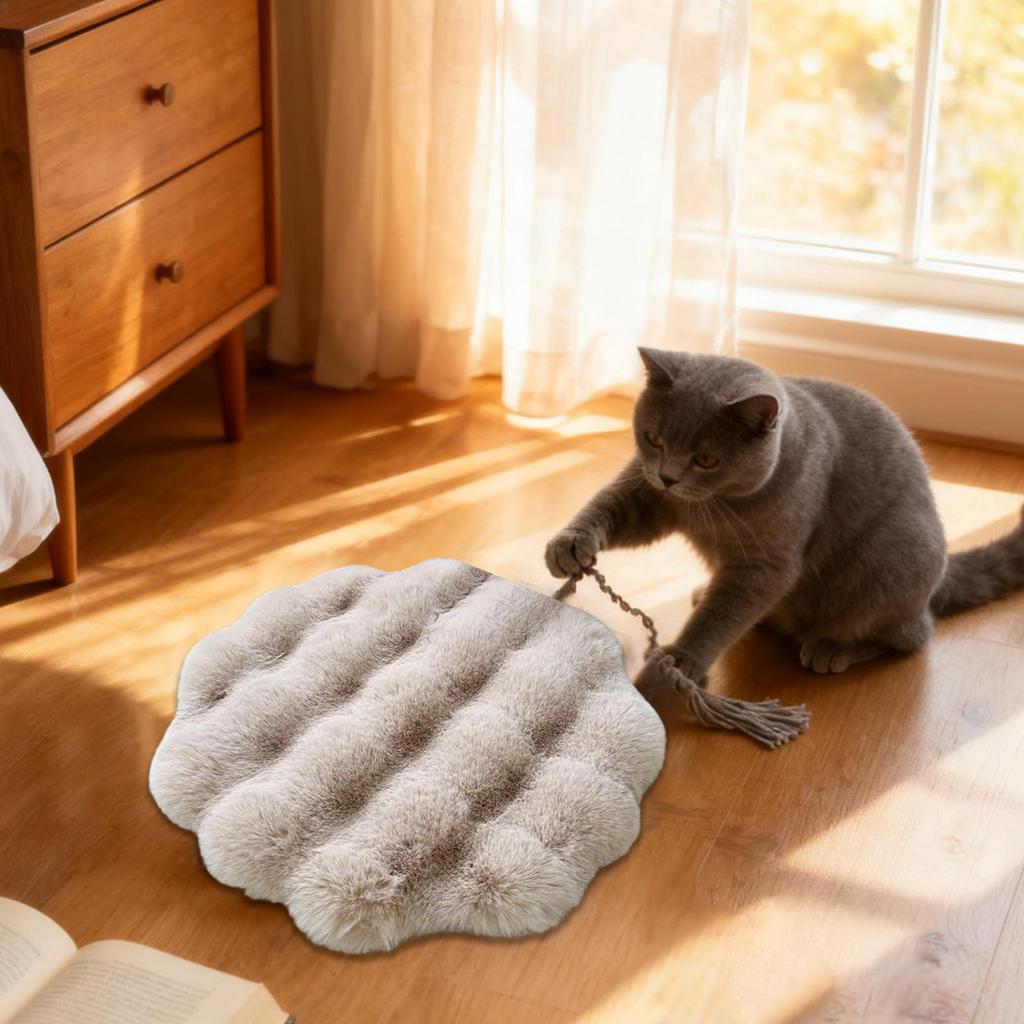 Pet Cushion Cold Winter Animals Beddings Puppy Kitten Crate Cushion Warm Mat For Camping Travel Shelter Backyard Balcony RV