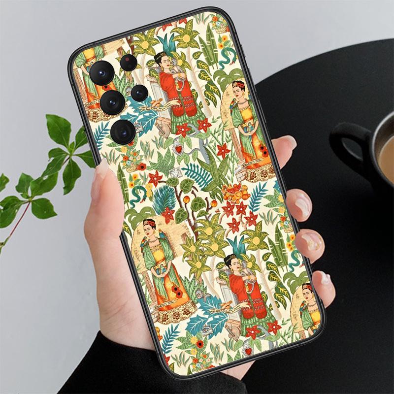 Phone Case For Samsung A17 A55 A16 A56 A35 A15 A53 A54 A33 A34 A25 A05S A52 A52S A07 A26 A06 Frida-Kahlo