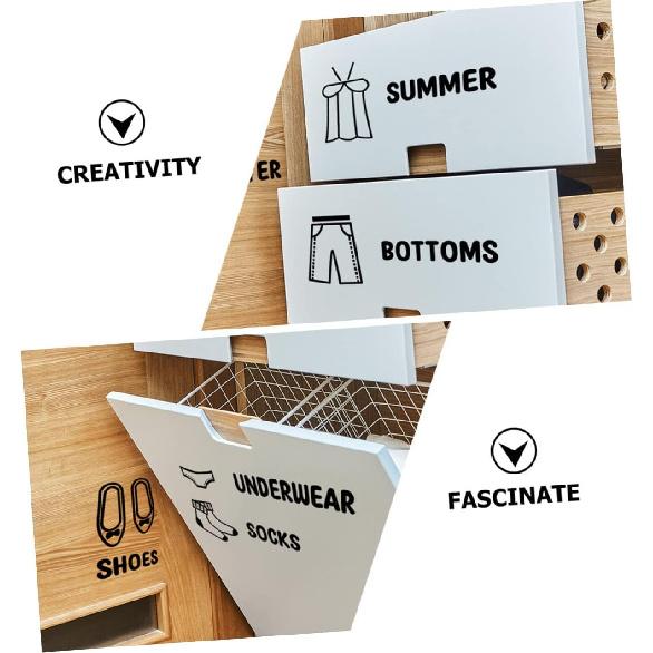 

3 шт. Этикетки для одежды для мальчика и девочки, самоклеящиеся наклейки для сортировки одежды для организации комода, обучающие наклейки для шкафа с картинками и текстом