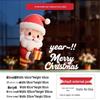 Santa Claus Wall Stickers: Cute Cartoon Christmas Decorations for Windows and Shop Layouts