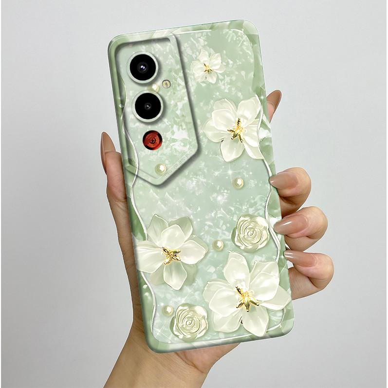 For Tecno Pova 4Pro LG8n Back Cover For Techno Pova 4 Pro Pova4 LG7n Case Silicone Aesthetic Pretty Butterfly Flower Soft Bumper