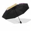 1pc Moonlit Forest Automatic Folding Umbrella, Heavy Duty 8 Rib Iron Frame,  Suitable for Travel, Daily Use, Birthday, Decor Gift m0105122