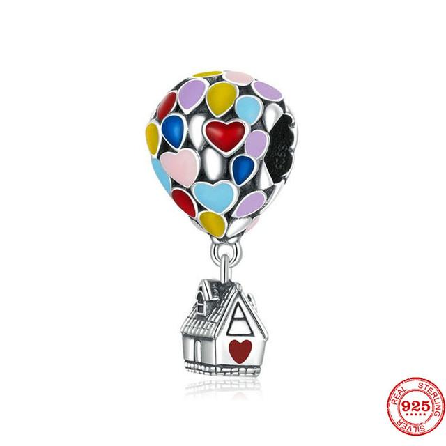 2022 925 Sterling Silver Romantic Girls Travel Charms Fit Original Fashion Bracelet Charm Necklace Trinket DIY Women Jewelry