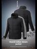 2023 Men's Slim Fit Stand-Up Collar Three-Bar White Duck Down Jacket for Couples